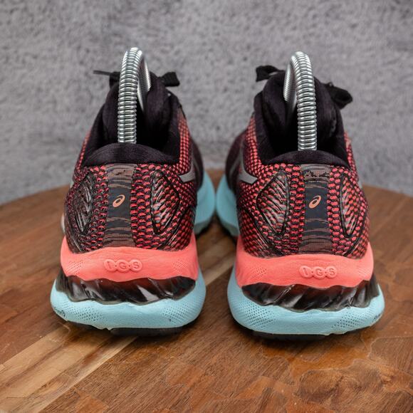 ASICS Women's US 6.5 Running Shoes GEL-NIMBUS 23 LITE-SHOW 1012B151 Coral/ Aqua - Picture 4 of 9